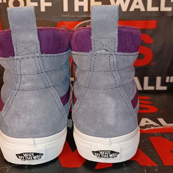 Vans Sk8 Hi Mte Frost Gray/Prune Suede Men's 4/Women's 5.5 VNOA4BV7XKM1 - Picture 10 of 10